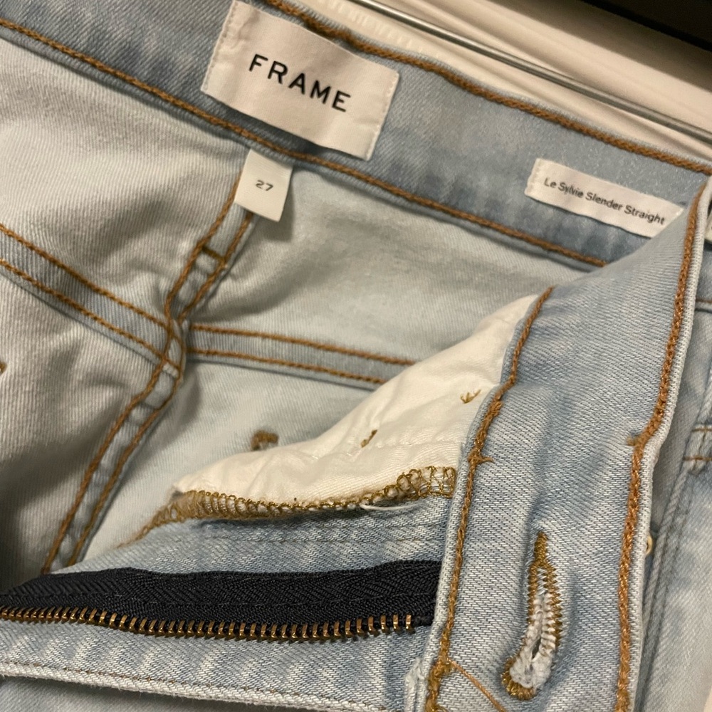 Frame Slender/Straight Light Blue Denim - Picture 3 of 5